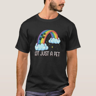 Niet zomaar een huisdier Regenboogbrug hondenliefh T-shirt