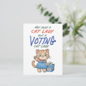 Niet zomaar een kattenvrouwtje, maar een stemmende briefkaart (Staand voorkant)