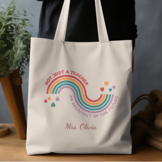 Niet zomaar een leraar, een architect van de toeko tote bag