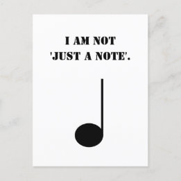 Niet zomaar een muzieknoot Humor Briefkaart