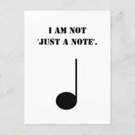 Niet zomaar een muzieknoot Humor Briefkaart