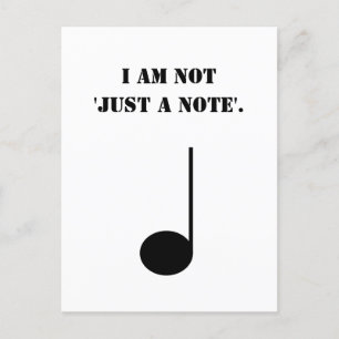 Niet Zomaar Een Noot Grappige Muziek Humor Briefkaart