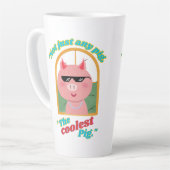 Niet zomaar een varken, het coolste varken latte mok (Linkerhoek)