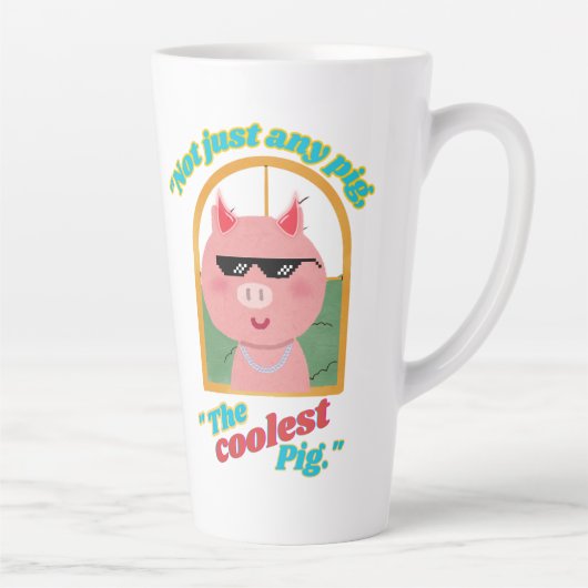Niet zomaar een varken, het coolste varken latte mok (Rechts)