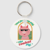 Niet zomaar een varken, het coolste varken sleutelhanger (Achterkant)