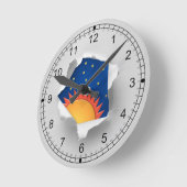 Niet zo'n Boring Kantoor wandklok (Hoek)