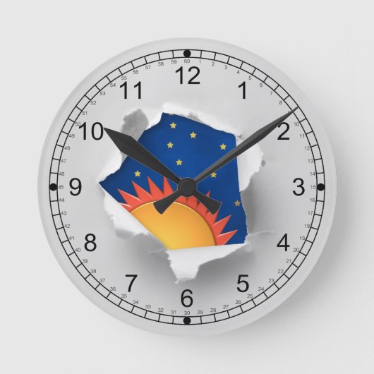 Niet zo'n Boring Kantoor wandklok (Voorkant)