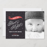 Niet zo'n luide kerstfotokaart van nacht
