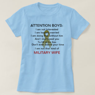 Niet zo'n militaire vrouw t-shirt