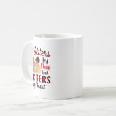 Niet zuster per bloed, maar zuster per hart shirt koffiemok (Voorkant links)