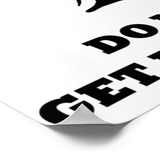 Niet zwanger worden poster (Hoek)