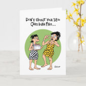 Niet zweten 38ste verjaardag kaart (Gele Bloem)