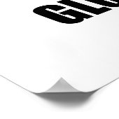 Niet zweten dat het Global Warming tegenhoudt Poster (Hoek)