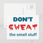 Niet zweten de kleine dingen Briefkaart (Voorkant / Achterkant)