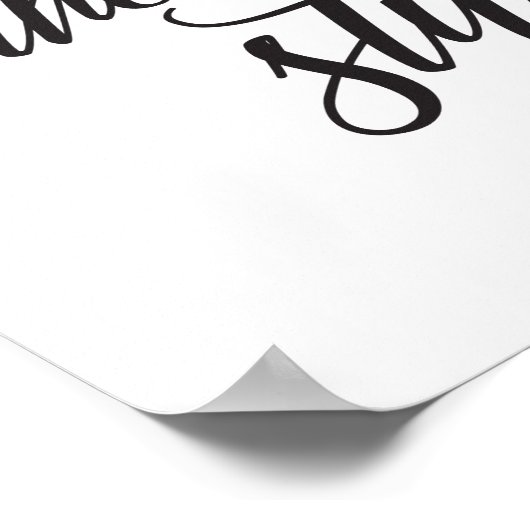 Niet zweten van de kleine kunstdrukkunst poster (Hoek)