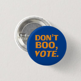 "Niet zwijgen, stemmen" Halloween, verkiezingsblau Ronde Button 3,2 Cm