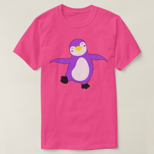 NietBinary Flag Kleuren Pinguïn Pride Agender I T-shirt (Design voorkant)