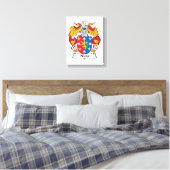 Nieto Family Crest Canvas Afdruk (Insitu (Slaapkamer))