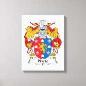 Nieto Family Crest Canvas Afdruk (Voorkant)