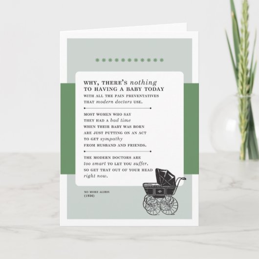 Niets aan het hebben van een Baby  Slecht Advies Aankondiging (Voorkant)