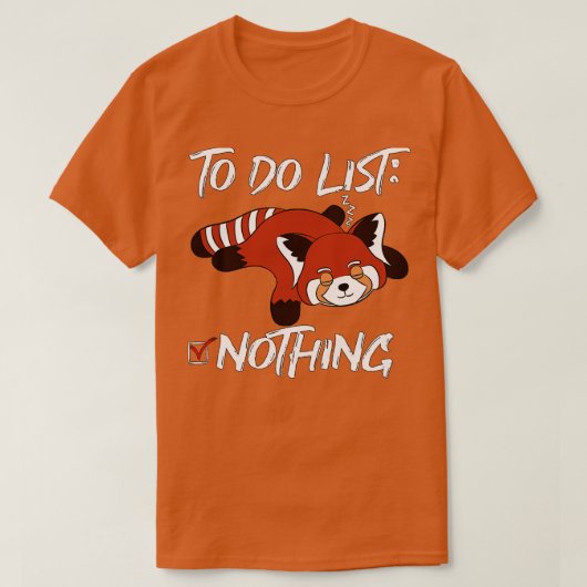 Niets aanbieden in Red Panda T-shirt (Design voorkant)