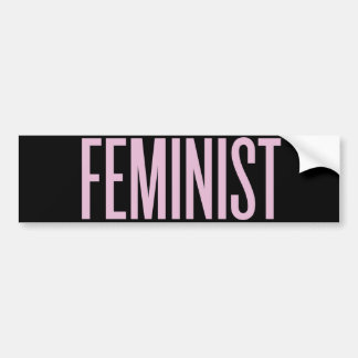 Niets als feminisme in de ochtend bumpersticker