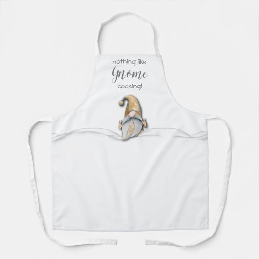 Niets als Gnome Cooking Schort (Voorkant)