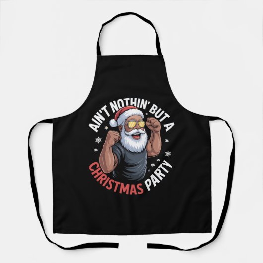 Niets anders dan een Afrikaanse kerstman kerstfees Schort (Voorkant)