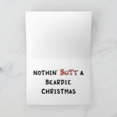 Niets anders dan een Beardie Kerstmis Feestdagen Kaart (Binnen)