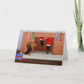 Niets anders dan een bloedhond Kerstmis Feestdagen Kaart (Voorkant)