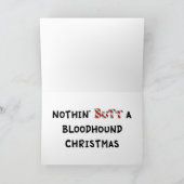 Niets anders dan een bloedhond Kerstmis Feestdagen Kaart (Binnen)