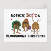 Niets anders dan een bloedhond Kerstmis Feestdagenkaart (Voorkant)