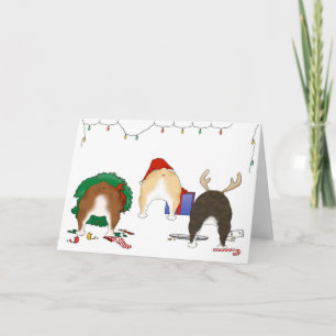 Niets anders dan een Bulldog Kerstmis Feestdagen Kaart
