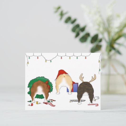 Niets anders dan een Bulldog Kerstmis Feestdagenkaart (Staand voorkant)