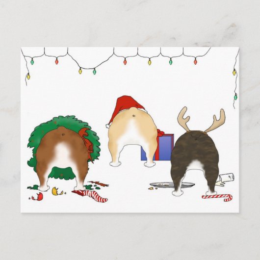 Niets anders dan een Bulldog Kerstmis Feestdagenkaart (Voorkant)