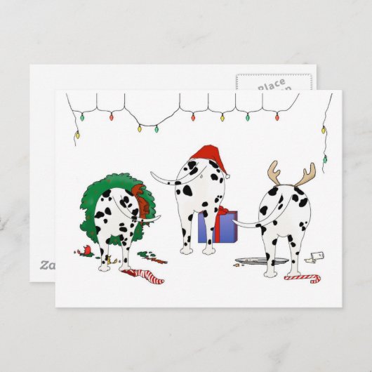 Niets anders dan een Dalmatische kerst Feestdagenkaart (Voorkant / Achterkant)