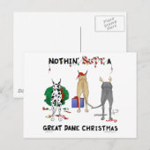 Niets anders dan een Deen Kerstmis Feestdagenkaart (Voorkant / Achterkant)