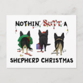 Niets anders dan een Duitse herder Kerstmis Feestdagenkaart (Voorkant)
