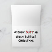 Niets anders dan een Ierse kerstterriër Feestdagen Kaart (Binnen)