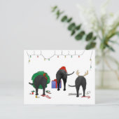 Niets anders dan een kerstlab feestdagenkaart (Staand voorkant)