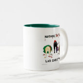 Niets anders dan een kerstlab tweekleurige koffiemok (Voorkant rechts)
