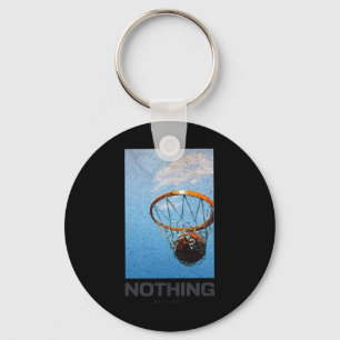Niets anders dan een minimalistische basketbalhoep sleutelhanger