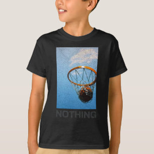Niets anders dan een minimalistische basketbalhoep t-shirt