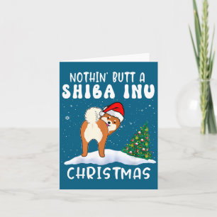 Niets Anders Dan Een Shiba Inu Hond Kerst Grappig Kaart
