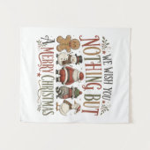 Niets anders dan een vrolijk kerstfeest wandkleed (Voorkant (horizontaal))