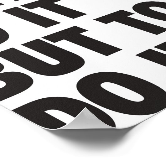 Niets anders dan het doen poster (Hoek)