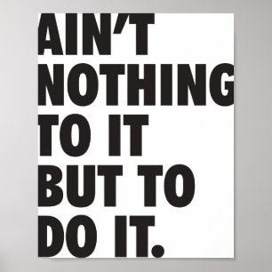 Niets anders dan het doen poster