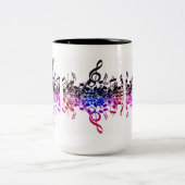 Niets anders dan Treble Rainbow Muzieknoten Mok (Center)