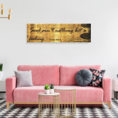 Niets anders dan voelen canvas afdruk (Insitu (Woonkamer))