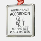 Niets anders doet accordion metalen ornament (Links)